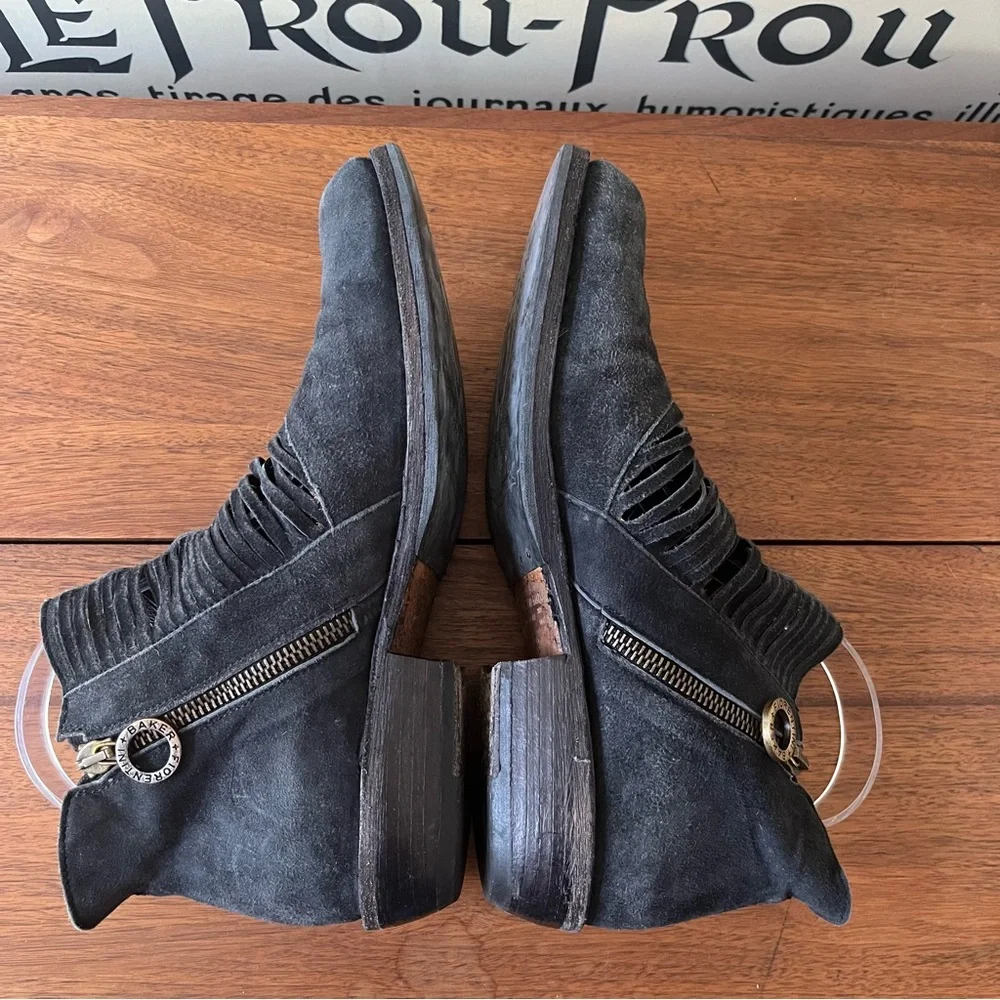 Fiorentini + Baker Black Suede Carnaby Cledi Booties